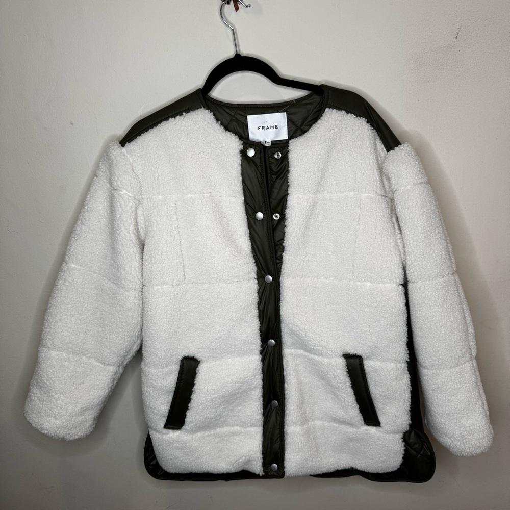 FRAME NWT Oversized Army Liner Jacket - Beautiful and RARE!